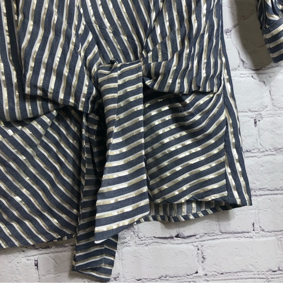 Antropology Eva Franco blouse with gold stripes - Picture 5 of 14